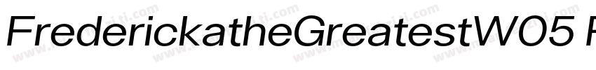 FrederickatheGreatestW05 Rg Regular字体转换